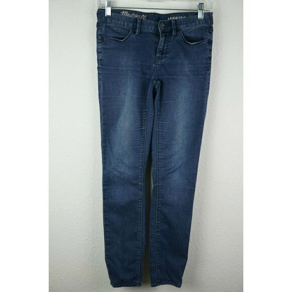 Madewell 25 Skinny Leggings Blue Stretchy Pants - Picture 2 of 7